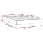 vidaXL Cadre de lit sans matelas gris clair 120x200 cm tissu