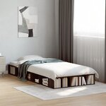 vidaXL Cadre de lit sans matelas chêne marron 90x200 cm