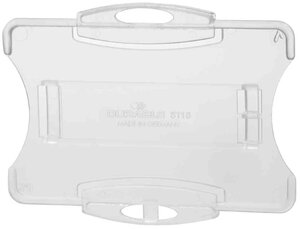 Boite de 10 Badge porte carte de crédit Hartbox 54 x 90 mm Transparent DURABLE