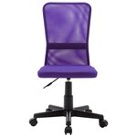 vidaXL Chaise de bureau Violet 44x52x100 cm Tissu en maille