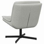 vidaXL Chaise pivotante Gris nuage 63 x 75 x 76 cm tissu