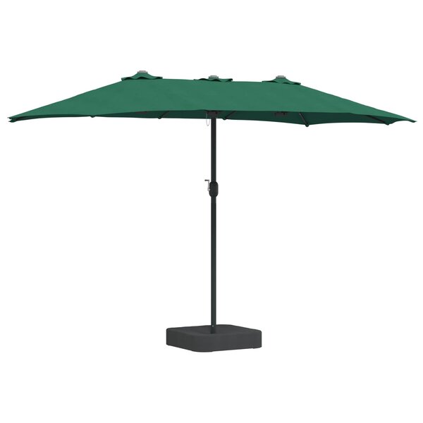 vidaXL Parasol de jardin Vert 385 x 209 x 244 cm Polyester