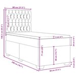 vidaXL Sommier à lattes de lit et matelas Rose 80x200 cm Velours