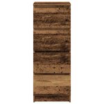 vidaXL Buffet vieux bois 37 5x35x99 cm bois d'ingénierie