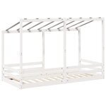 vidaXL Lit pour enfants sans matelas blanc 90x200 cm bois pin massif