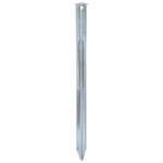 vidaXL Piquets de tente 24 Pièces 30 cm Ø20 mm acier galvanisé