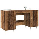 vidaXL Bureau Bois ancien 140 x 50 x 75 cm Bois d'ingénierie