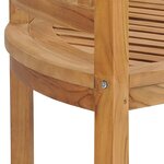 vidaXL Banc de jardin en forme de banane 180 cm bois de teck solide