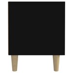 vidaXL Meuble TV noir 180x31 5x40 cm bois d'ingénierie