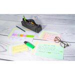 Étui de 100 fiches bristol blanc ligné non perforé 75x125mm Blanc EXACOMPTA