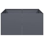 vidaXL Jardinière anthracite 80x80x40 cm acier laminé à froid