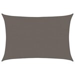 vidaXL Voile d'ombrage 160 g/m² Anthracite 5x6 m PEHD