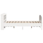 vidaXL Cadre de lit sans matelas blanc 160x200 cm bois de pin massif
