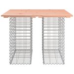 vidaXL Table de jardin Gabion Design 100x102x72 cm Bois massif Douglas