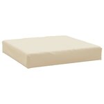vidaXL Coussins de palette lot de 2 beige tissu oxford