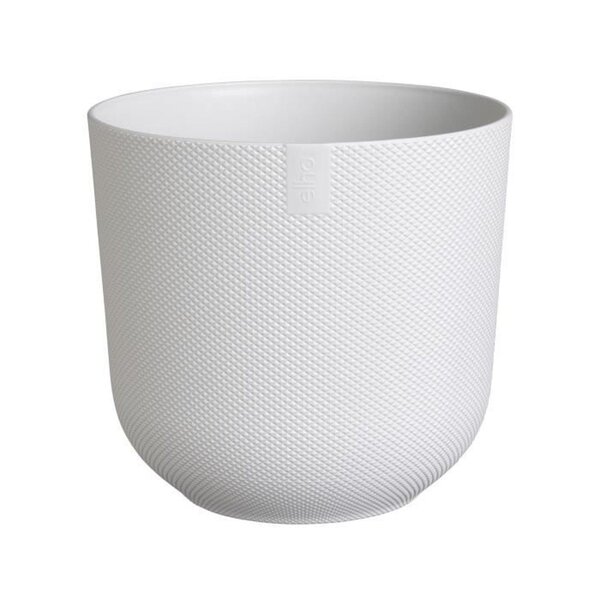Pot de fleur Jazz Rond - Blanc Ø 26 x hauteur 24 cm - Intérieur 100 recyclé