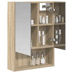 vidaXL Armoire Miroir de Salle de Bain Chêne Sonoma 50 x 14 5 x 70 cm