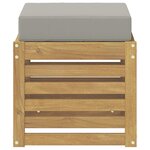 vidaXL Banc de Jardin Bois d'Acacia Massif Blanc