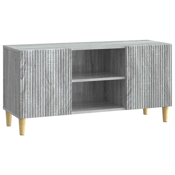 vidaXL Meuble TV 102 x 34 5 x 50 cm Sonoma gris Bois d'ingénierie