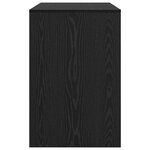 vidaXL Bureau Chêne noir Bois d'ingénierie Compact Bureau moderne