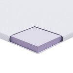 vidaXL Coussins de Matelas Blanc 90 x 190 cm