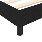 vidaXL Sommier à lattes de lit avec matelas Noir 120x200 cm Tissu