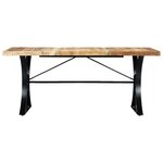 vidaXL Table à manger 180x90x76 cm Bois de manguier massif