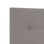 Lit vidaXL Taupe 120x200 cm en Tissu