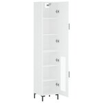 vidaXL Buffet haut Blanc 34 5x34x180 cm Bois d'ingénierie