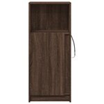 vidaXL Buffet avec LED chêne marron 42 5x34x100 cm bois d'ingénierie