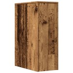 vidaXL Armoire de salle de bain étroite avec roulettes vieux bois