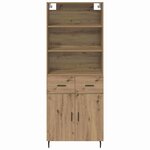 vidaXL Haut Armoire avec tiroir Chêne artisanal 69 5 x 34 x 180 cm