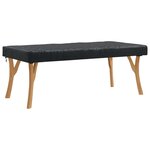 vidaXL Housse de Table Uni Noir 182 x 92 x 15 cm tissu