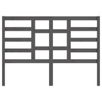 vidaXL Tête de lit Gris 126x4x104 cm Bois massif de pin