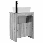 vidaXL Meuble de salle de bain avec évier Sonoma gris 54 x 35 x 83 cm