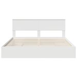 vidaXL Lit de Rangement Blanc 180 x 200 cm Bois d'ingénierie