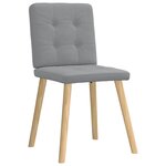 vidaXL Chaises à manger lot de 4 gris clair tissu
