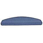 vidaXL Tapis d'escalier 15 Pièces Bleu 65x24x4 cm