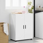 vidaXL Cabinet de salle de bain avec étagère Blanc 60 x 35 x 80 cm