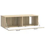 vidaXL Meuble TV mural Chêne Sonoma 98 x 41 x 30 cm Bois d'ingénierie