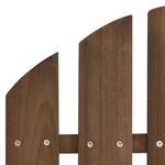 vidaXL Chaises de jardin Adirondack avec table bois de sapin marron