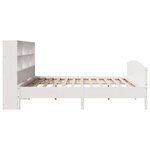 vidaXL Lit bibliothèque sans matelas blanc 180x200 cm bois pin massif