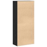vidaXL Buffet Chêne Noir 80x39x178 cm Bois aggloméré