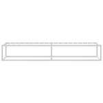 vidaXL Cadre de lit sans matelas blanc 100x200 cm métal