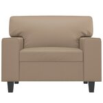 vidaXL Fauteuil Cappuccino 60 cm Similicuir