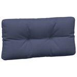 vidaXL Coussins palette lot de 5 tissu bleu marine