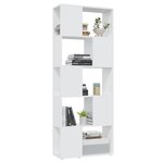 vidaXL Bibliothèque Séparateur de pièce Blanc 60x24x155 cm