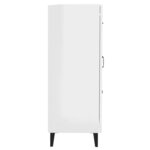 vidaXL Buffet Blanc brillant 69 5x34x90 cm Bois d'ingénierie