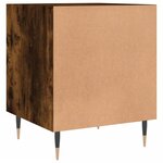 vidaXL Tables de chevet 2 Pièces chêne fumé 40x40x50 cm bois d'ingénierie