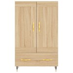 vidaXL Buffet haut chêne sonoma 69 5x31x115 cm bois d'ingénierie